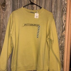 Pittsburgh Graphic Women's Crewneck Sweater - Yellow